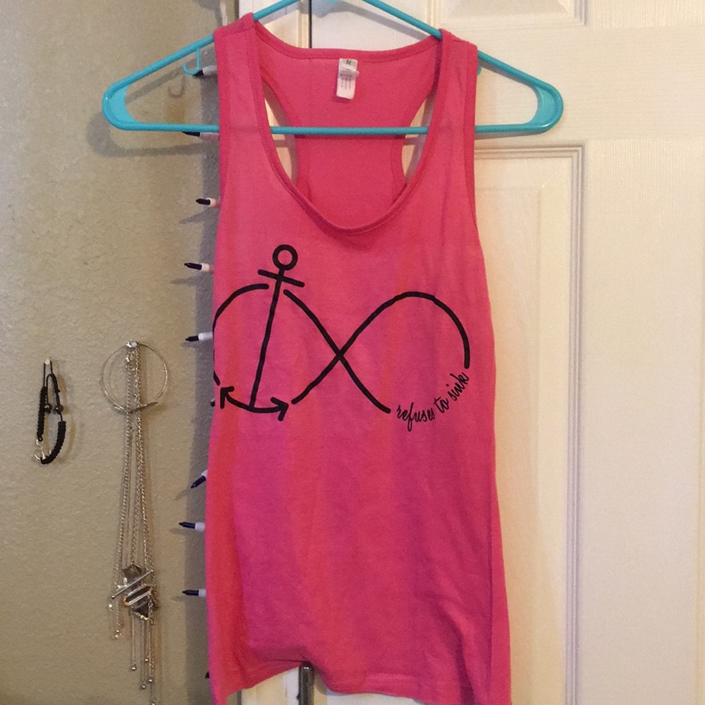 cute pink tank top